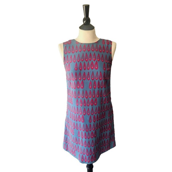 Missoni Dresses & Skirts - M by Missoni Silk Sleeveless Shift Dress Teal and Magenta Size 4
